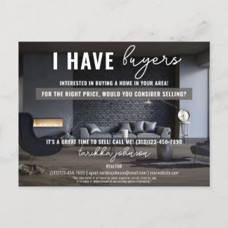 Cartão Postal De Festividades Eu Tenho Compradores Imobilizadores Imobiliários C