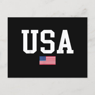 Cartão Postal De Festividades EUA Bandeira Patriótica Americana Para Homens Meni