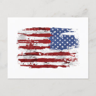 Cartão Postal De Festividades EUA Flag American Flag United States of America 4t