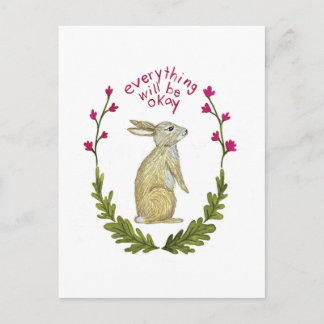 Cartão Postal De Festividades Everything Will Be Ok Postcard
