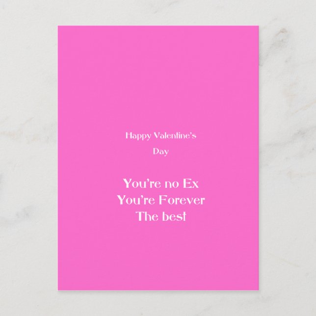 Cartão Postal De Festividades Ex lover dia de os namorados (Frente)