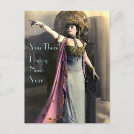 Cartão Postal De Festividades Exigindo um Feliz ano novo