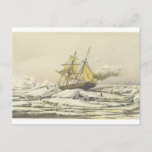 Expedição do Navio Ártico Franklin Litografia