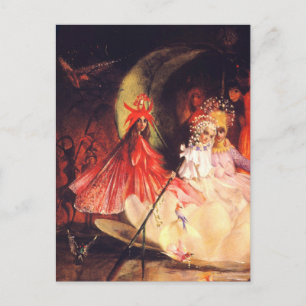 Cartão Postal De Festividades Fadas de Verão