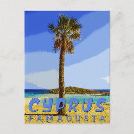 Cartão Postal De Festividades famagusta chipre - praias chipre