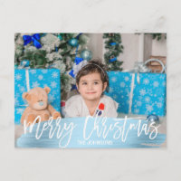 Família de Feriados Felizes de Natal Azul | FOTO