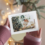 Cartão Postal De Festividades Família de Fotos do Natal Moderno | Feliz Natal Po<br><div class="desc">Família de Fotos do Natal Moderno | Cartão postal de Natal Merry</div>