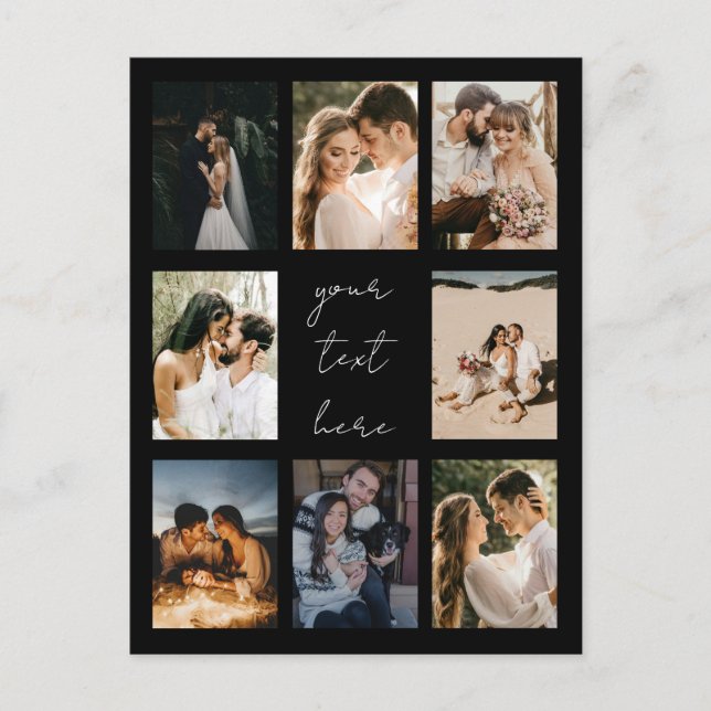 Cartão Postal De Festividades Família Personalizada de Imagens Personalizadas de (Frente)