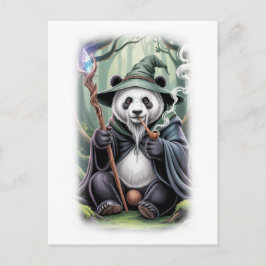 Cartão Postal De Festividades Fantasy Movie Wizard Character on a White