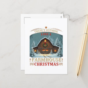 Cartão Postal De Festividades Farmação Festiva Arte de Palavras de Natal