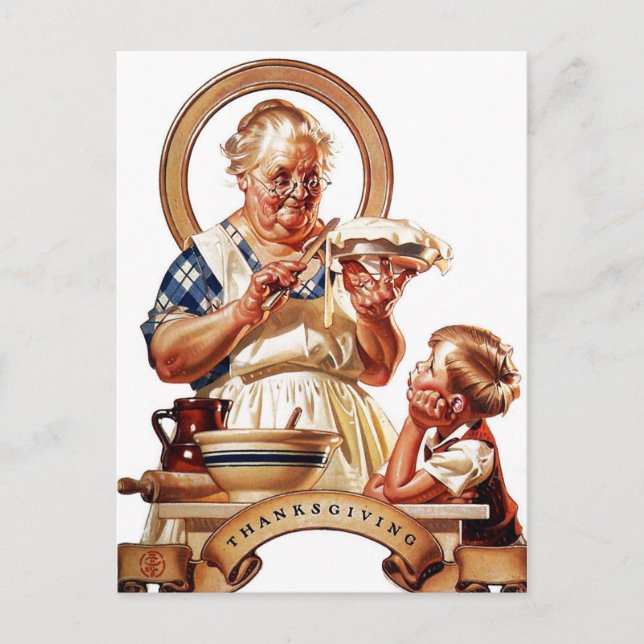 Cartão Postal De Festividades Fazer de empate de Ação de Graças (Frente)
