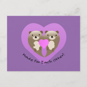 Cartão Postal De Festividades Feito para Cada Lontra