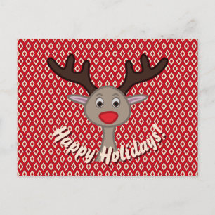 Cartão Postal De Festividades Félicias Festivas Renaudinho de Natal