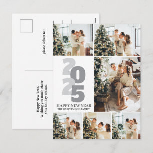 Cartão Postal De Festividades Felicidades Simples Elegantes Modernas Ano Novo 6 