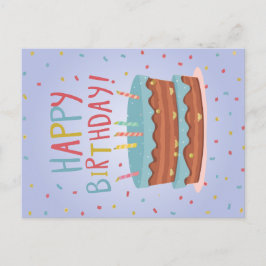 Cartão Postal De Festividades Feliz aniversário