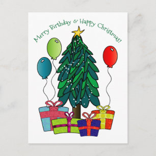 Cartão Postal De Festividades Feliz Aniversário, Feliz Natal!