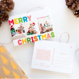 Cartão Postal De Festividades Feliz Ano de Natal na Revisão 3 Foto