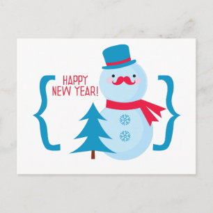 Cartão Postal De Festividades feliz ano novo!