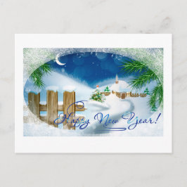 Cartão Postal De Festividades Feliz ano novo