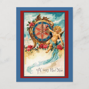 Cartão Postal De Festividades feliz ano novo