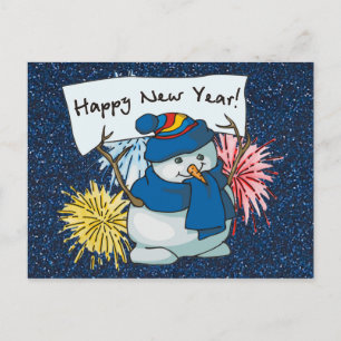 Cartão Postal De Festividades feliz ano novo
