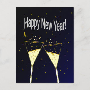 Cartão Postal De Festividades Feliz ano novo