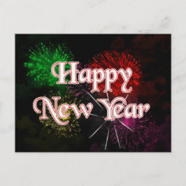 Cartão Postal De Festividades Feliz ano novo