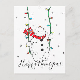 Cartão Postal De Festividades Feliz ano novo