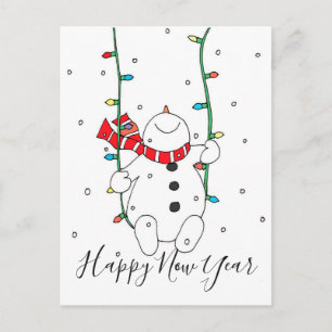 Cartão Postal De Festividades Feliz ano novo