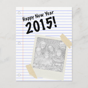 Cartão Postal De Festividades feliz ano novo 2015