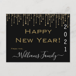 Cartão Postal De Festividades Feliz ano novo 2021