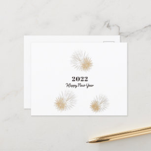 Cartão Postal De Festividades Feliz ano novo 2022