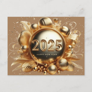 Cartão Postal De Festividades Feliz ano novo 2025