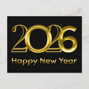 Cartão Postal De Festividades feliz ano novo 2026