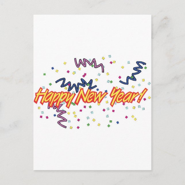 CARTÃO POSTAL DE FESTIVIDADES FELIZ ANO NOVO 3 (Frente)