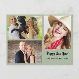 Cartão Postal De Festividades Feliz ano novo - COLAGEM DE FOTOGRAFIA - Personali