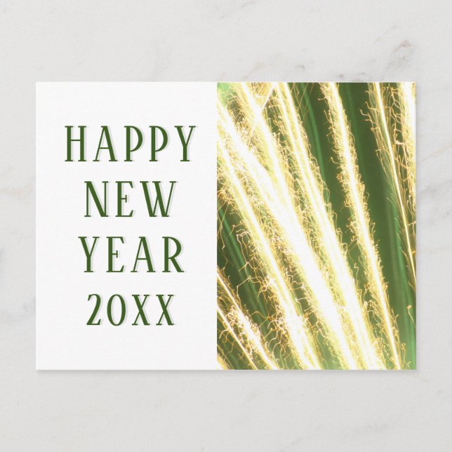 Cartão Postal De Festividades Feliz ANO NOVO Fogueira Festiva (Frente)