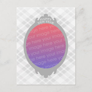 Cartão Postal De Festividades feliz ano novo (insira sua própria imagem)