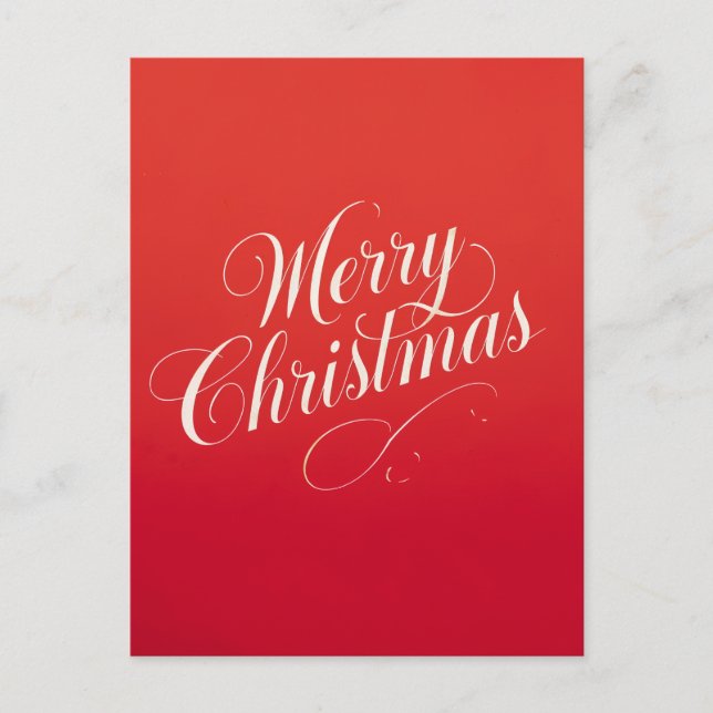 Cartão Postal De Festividades Feliz Ano Novo Natal Feliz Temporada de Férias (Frente)