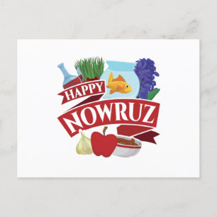 Cartão Postal De Festividades Feliz Ano Novo Persa de Nowruz