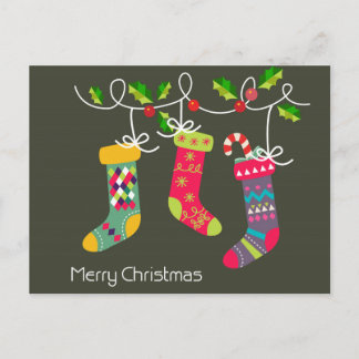 Cartão Postal De Festividades Feliz Cartão de Natal