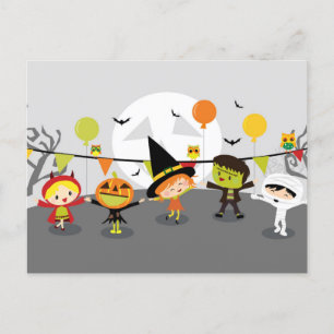 Cartão Postal De Festividades Feliz cartão de Natal dobrado de Halloween