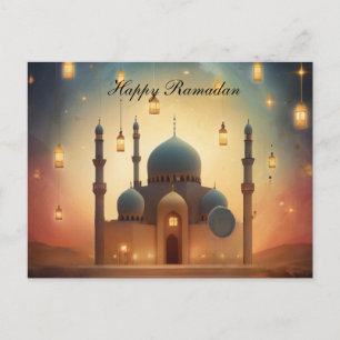 Cartão Postal De Festividades Feliz Cartão de Posto Ramadã