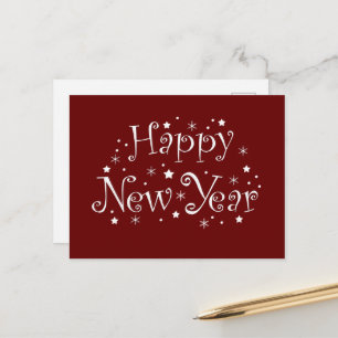 Cartão Postal De Festividades Feliz Celebração de Ano Novo
