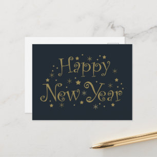 Cartão Postal De Festividades Feliz Celebração de Ano Novo