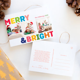 Cartão Postal De Festividades Feliz Colorida e Ano Brilhante na Revisão 3 Foto