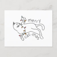 Feliz de Natal para Gatos Luz de Natal