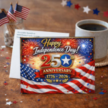 Feliz Dia da Independência 250º Aniversário