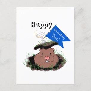 Cartão Postal De Festividades Feliz Dia da Marmota