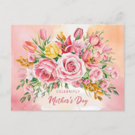 Cartão Postal De Festividades Feliz Dia das Mães!